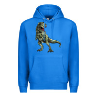 True Royal T-rex Premium Hoodie - HowdyJamesFarm