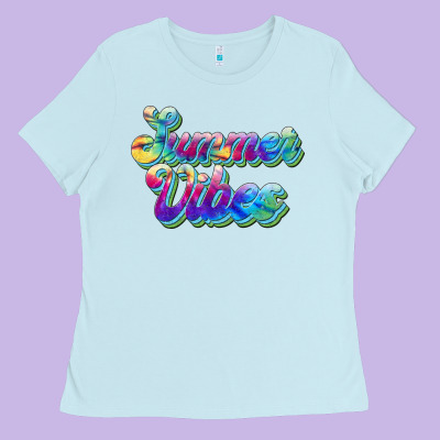 Summer Vibes Ladies Tee Designed By Jahusdesignshop