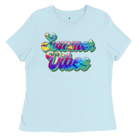 Baby Blue summer vibes Ladies Tee - JahusDesignShop