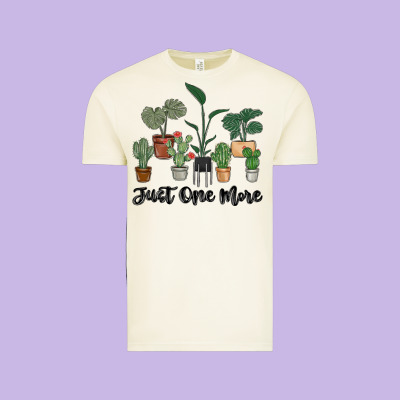 Just One More Plant Vintage Tee Designed By Maliassmallbusiness