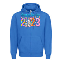 True Royal Happy Easter 2023 Easter Day Zipper Hoodie - HowdyJamesFarm