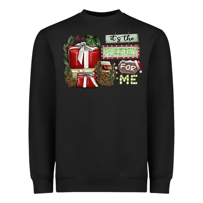 It's The Present For Me Heavyweight Sweatshirt by SublimationCraftShop | Teevron