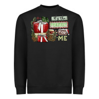 Black It's The Present For Me Heavyweight Sweatshirt - SublimationCraftShop