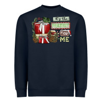 Navy It's The Present For Me Heavyweight Sweatshirt - SublimationCraftShop