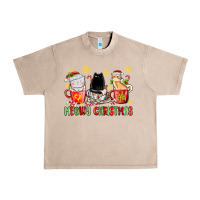 French Oak meowy christmas cats coffee cups Urban Heavy Tee - MaliasSmallBusiness