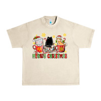 Sandshell meowy christmas cats coffee cups Urban Heavy Tee - MaliasSmallBusiness