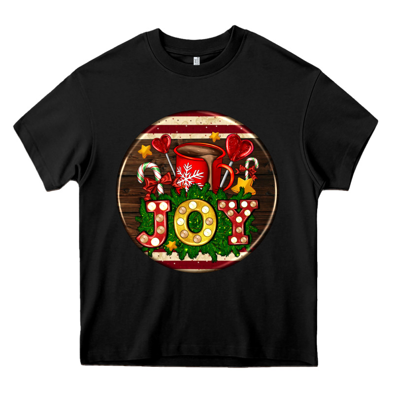 Christmas Joy And Hot Chocolate Heavy Core Tee by AdoDesignShop | Teevron