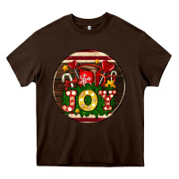Chocolate Brown Christmas joy and hot chocolate Heavy Core Tee - AdoDesignShop