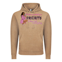 Vintage Coffee make yourself a priority today and everyday afro w Vintage Hoodie - NancyCooperArtShop