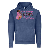Vintage Denim make yourself a priority today and everyday afro w Vintage Hoodie - NancyCooperArtShop