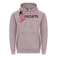 Vintage Zinc make yourself a priority today and everyday afro w Vintage Hoodie - NancyCooperArtShop