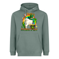 Sage Happy Dentist St. Patrick's Day Heavyweight Hoodie - HowdyJamesFarm