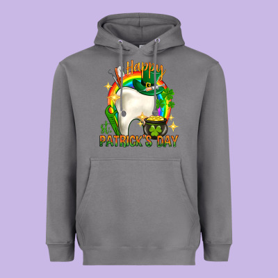 Happy Dentist St. Patrick's Day Heavyweight Hoodie Designed By Howdyjamesfarm