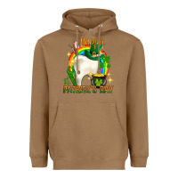 Toasted Coconut Happy Dentist St. Patrick's Day Heavyweight Hoodie - HowdyJamesFarm