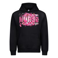 Black breast cancer nurse Urban Hoodie - LillyAllenDesigns