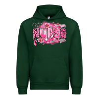 Forest Green breast cancer nurse Urban Hoodie - LillyAllenDesigns