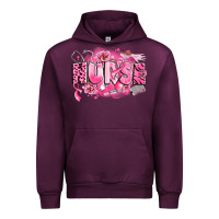 Mauve Wine breast cancer nurse Urban Hoodie - LillyAllenDesigns