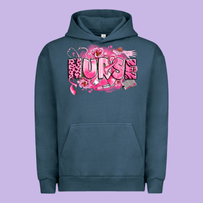 Breast Cancer Nurse Urban Hoodie Designed By Lillyallendesigns
