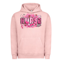 Pigment Salmon breast cancer nurse Urban Hoodie - LillyAllenDesigns