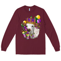 Burgundy Mardi Gras Longhorn Calf Long Sleeve Tee - LillyAllenDesigns