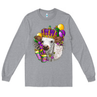 Heather Grey Mardi Gras Longhorn Calf Long Sleeve Tee - LillyAllenDesigns