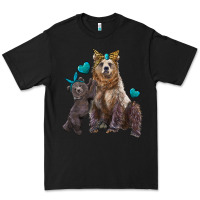 Black mama bear and baby bear Premium Tee - Artiststas