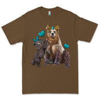 Cacao mama bear and baby bear Premium Tee - Artiststas