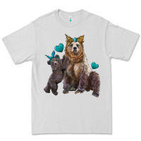 Dove Grey mama bear and baby bear Premium Tee - Artiststas