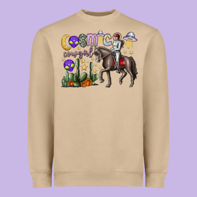 Cosmic Cowgirl Heavyweight Sweatshirt Designed By Sublimationcraftshop