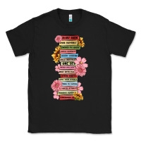 Black floral books Classic Tee - MaliasSmallBusiness