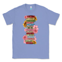 Colony Blue floral books Classic Tee - MaliasSmallBusiness