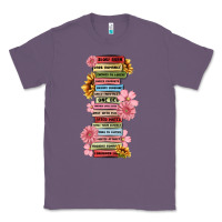 Lavender floral books Classic Tee - MaliasSmallBusiness