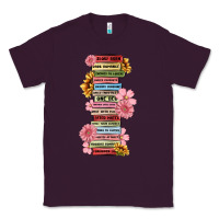 Plum floral books Classic Tee - MaliasSmallBusiness
