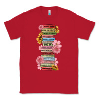 Red floral books Classic Tee - MaliasSmallBusiness