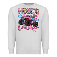Dove Grey heart crusher olivia Premium Sweatshirt - OliviaCreatesArt