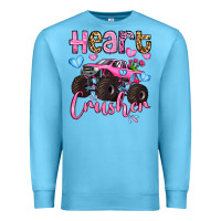 Ocean Blue heart crusher olivia Premium Sweatshirt - OliviaCreatesArt