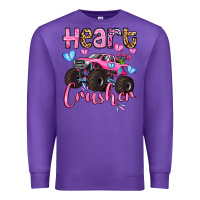 Purple heart crusher olivia Premium Sweatshirt - OliviaCreatesArt