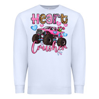 White heart crusher olivia Premium Sweatshirt - OliviaCreatesArt