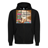 Black i have lived a thousand lives Zipper Hoodie - TumblerDesignByShophia