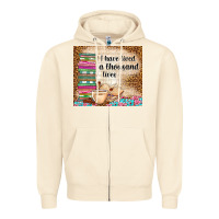 Sandshell i have lived a thousand lives Zipper Hoodie - TumblerDesignByShophia