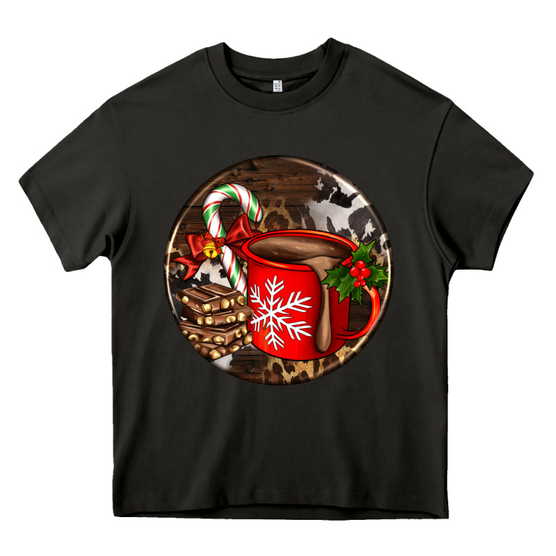 Christmas Hot Chocolate And Chocolate Heavy Core Tee by AdoDesignShop | Teevron