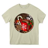 Mossy Christmas hot chocolate and chocolate Heavy Core Tee - AdoDesignShop