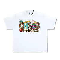 White chaos coordinator Urban Heavy Tee - NancyCooperArtShop