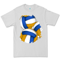 Dove Grey volleyball patch Premium Tee - AdoDesignShop