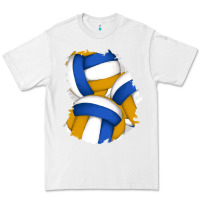 White volleyball patch Premium Tee - AdoDesignShop