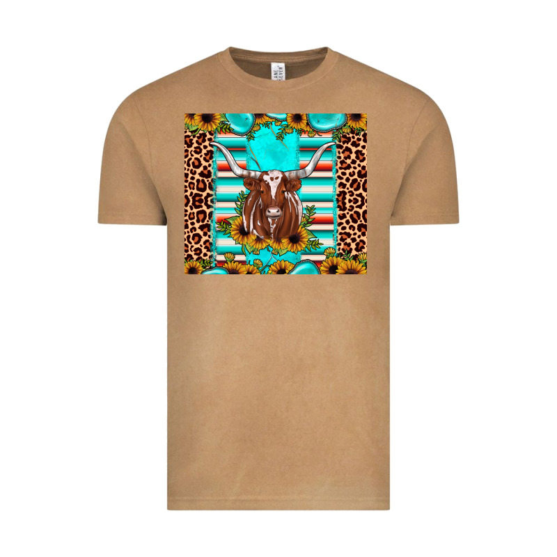 Texas Longhorn Sunflower Gemstone Vintage Tee by JahusDesignShop | Teevron
