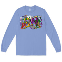 Colony Blue RN Registered Nurse Mardi Gras Long Sleeve Tee - LillyAllenDesigns