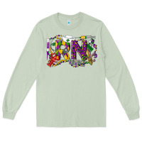 Matcha RN Registered Nurse Mardi Gras Long Sleeve Tee - LillyAllenDesigns