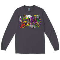 Smoke RN Registered Nurse Mardi Gras Long Sleeve Tee - LillyAllenDesigns