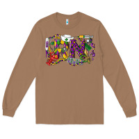 Toasted Coconut RN Registered Nurse Mardi Gras Long Sleeve Tee - LillyAllenDesigns